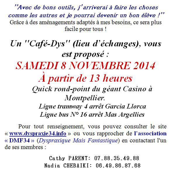 café dys le samedi  8 novembre 2014